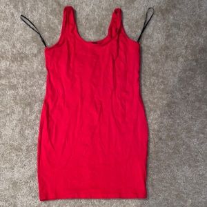 Red Above The Knee Dress